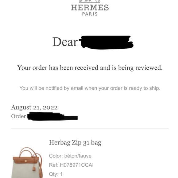 Brand New Hermes Herbag 31 (Beton/ Favue) - Picture 3 of 4